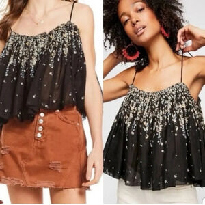 Free People Women’s Black  Instant Crush Camisole